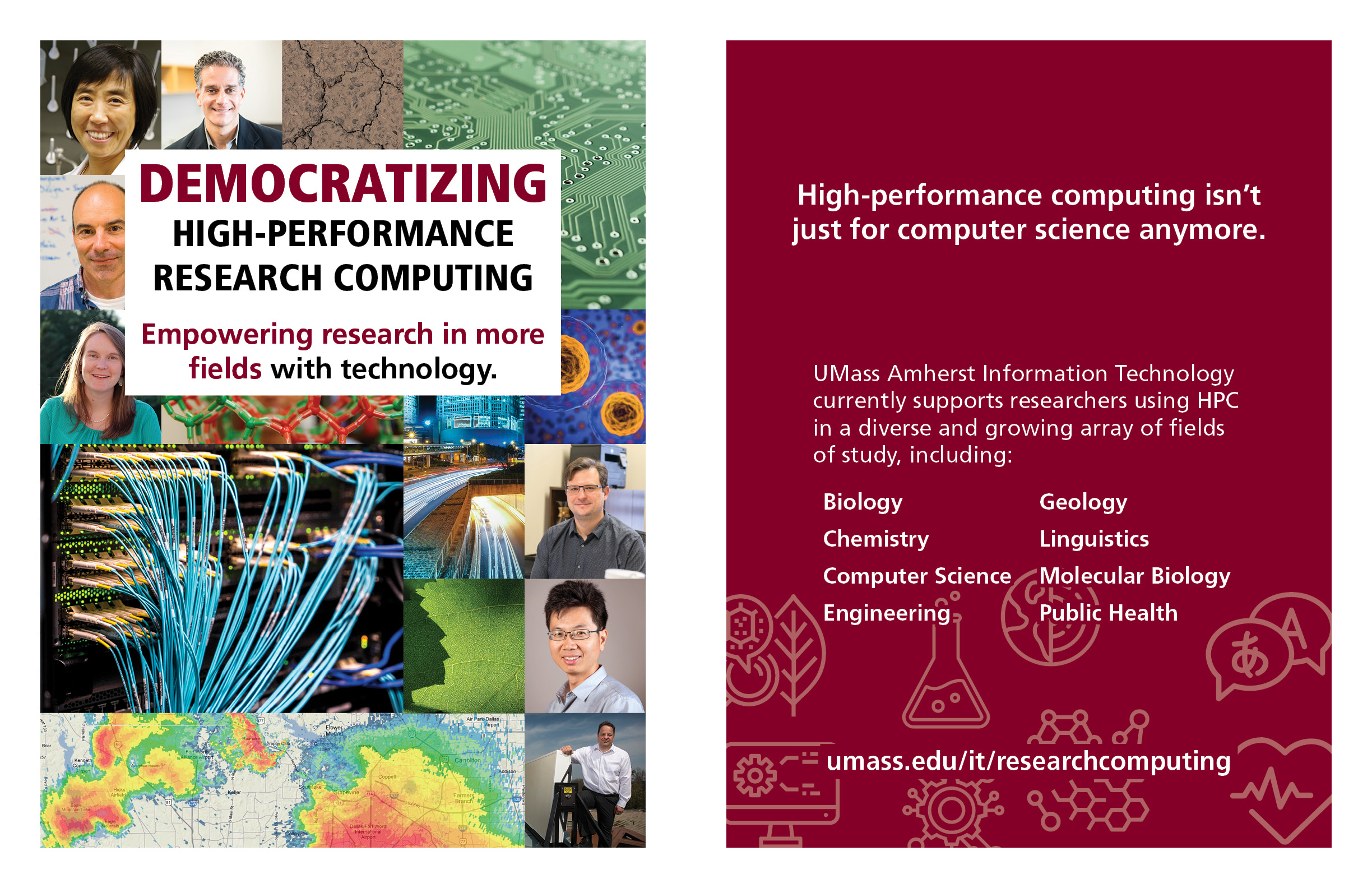 A draft of a two-page magazine spread